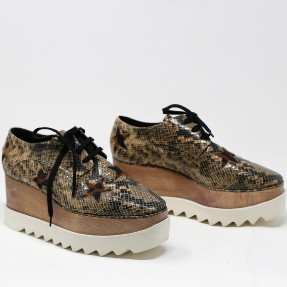 Stella McCartney Shoes - Stella Mccartney Elyse Faux Snake&Leopard Oxfords